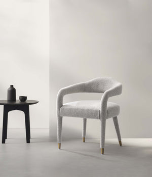 Aspen Dining Armchair in Silver Lining DC093AR-SL Manhattan Comfort