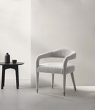 Aspen Dining Armchair in Silver Lining DC093AR-SL Manhattan Comfort