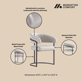 Augusta Dining Chair in Light Grey DC094-LG Manhattan Comfort