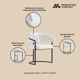 Augusta Dining Chair in White DC094-WH Manhattan Comfort