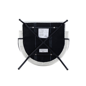 Manhattan Comfort Gracie Leatherette Dining Chair Set With Stylish Steel Legs For Modern Elegance In Any Space White And Black Steel Dc100-bwh