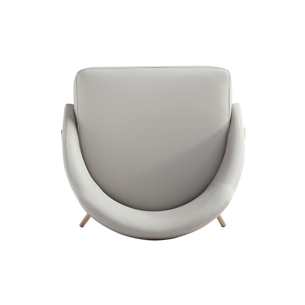 Manhattan Comfort Gracie Leatherette Dining Chair Set With Stylish Steel Legs For Modern Elegance In Any Space Stone And Gold Steel Dc100-gst