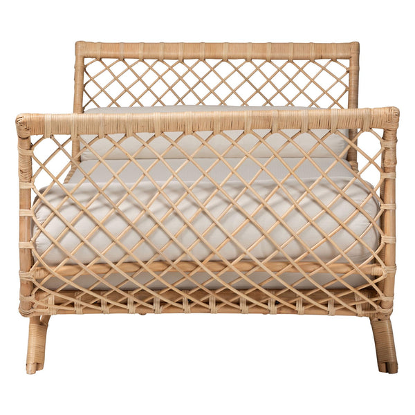 Bali & Pari Philana Handcrafted Rattan Daybed with Plush Cushions for Boho Lounging