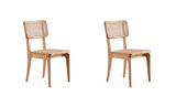 Manhattan Comfort Giverny Industry Chic Dining Chair - Set of 2 Nature DCCA04-NA