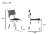 Manhattan Comfort Giverny Industry Chic Dining Chair - Set of 2 Nature DCCA04-NA