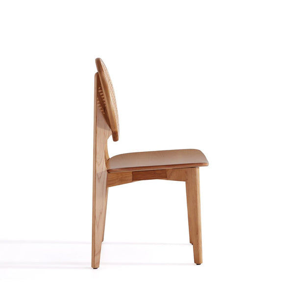 Manhattan Comfort Versailles Industry Chic Dining Chair - Set of 2 Nature DCCA11-NA