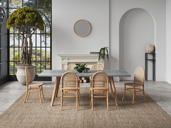 Manhattan Comfort Paragon 2.0 Industry Chic Dining Chair - Set of 2 Nature and Oatmeal DCCA12-NA