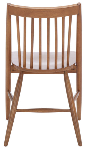 Safavieh WREN Spindle Dining Chair – Timeless Solid Wood Design for Modern and Classic Dining Spaces Walnut DCH1000F-SET2
