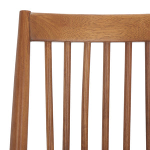 Safavieh WREN Spindle Dining Chair – Timeless Solid Wood Design for Modern and Classic Dining Spaces Walnut DCH1000F-SET2