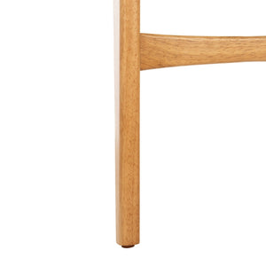 Safavieh LUCCA Retro Dining Chair - Vintage Chic Design with Plush Cushion for Stylish Dining & Comfort Natural / White DCH1001C-SET2