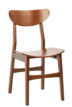 Safavieh LUCCA Retro Dining Chair - Vintage-Inspired Comfort with Mid-Century Design for Any Space Walnut DCH1001D-SET2