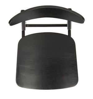 Safavieh LUCCA Retro Dining Chair - Vintage-Inspired Comfort with Mid-Century Design for Any Space Black DCH1001G-SET2