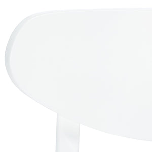 Safavieh LUCCA Retro Dining Chair - Vintage-Inspired Comfort with Mid-Century Design for Any Space White DCH1001K-SET2