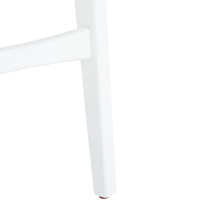 Safavieh LUCCA Retro Dining Chair - Vintage-Inspired Comfort with Mid-Century Design for Any Space White DCH1001K-SET2
