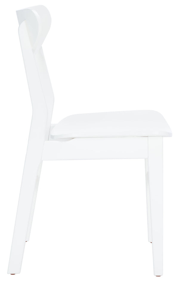 Safavieh LUCCA Retro Dining Chair - Vintage-Inspired Comfort with Mid-Century Design for Any Space White DCH1001K-SET2