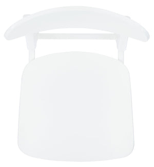 Safavieh LUCCA Retro Dining Chair - Vintage-Inspired Comfort with Mid-Century Design for Any Space White DCH1001K-SET2
