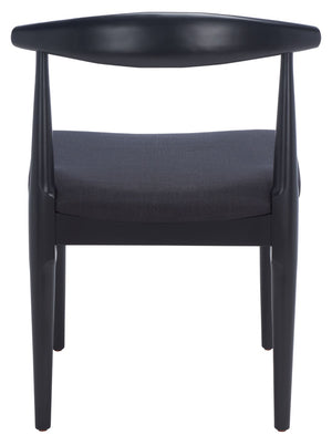 Safavieh LIONEL Retro Dining Chair – Vintage 1940s Inspired Design with Modern Comfort for Stylish Spaces Black DCH1003B-SET2