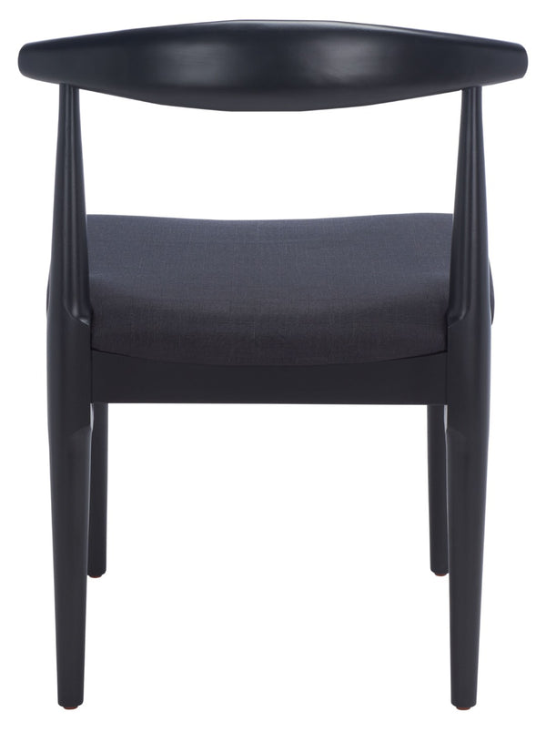 Safavieh LIONEL Retro Dining Chair – Vintage 1940s Inspired Design with Modern Comfort for Stylish Spaces Black DCH1003B-SET2