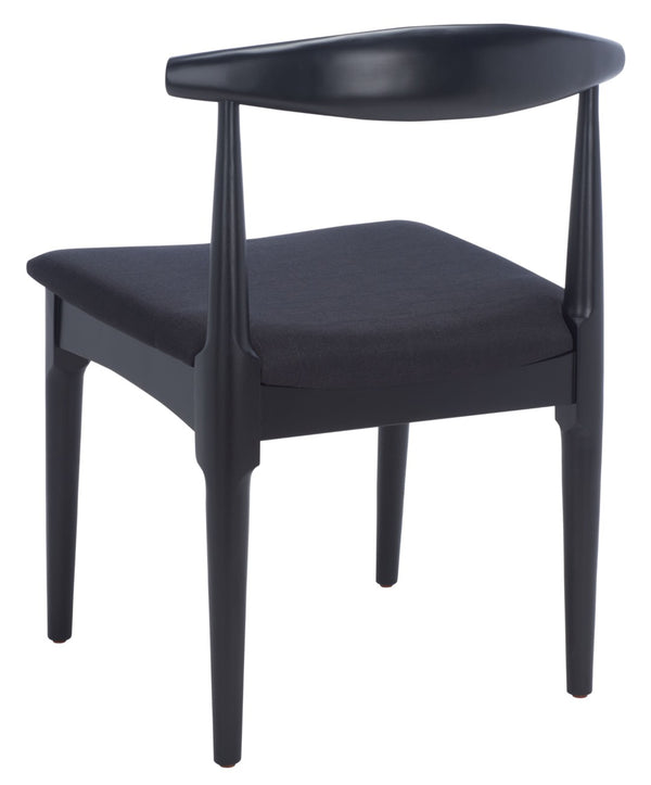 Safavieh LIONEL Retro Dining Chair – Vintage 1940s Inspired Design with Modern Comfort for Stylish Spaces Black DCH1003B-SET2