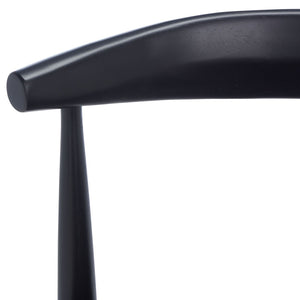 Safavieh LIONEL Retro Dining Chair – Vintage 1940s Inspired Design with Modern Comfort for Stylish Spaces Black DCH1003B-SET2