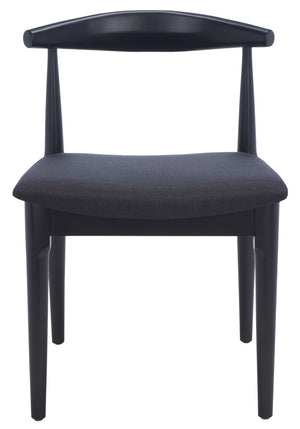 Safavieh LIONEL Retro Dining Chair – Vintage 1940s Inspired Design with Modern Comfort for Stylish Spaces Black DCH1003B-SET2