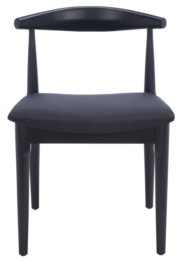 Safavieh LIONEL Retro Dining Chair – Vintage 1940s Inspired Design with Modern Comfort for Stylish Spaces Black DCH1003B-SET2