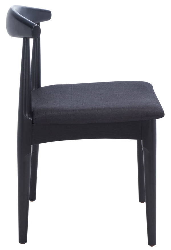 Safavieh LIONEL Retro Dining Chair – Vintage 1940s Inspired Design with Modern Comfort for Stylish Spaces Black DCH1003B-SET2