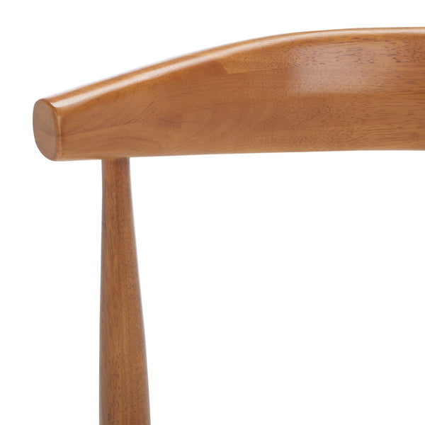 Safavieh LIONEL Retro Dining Chair – Vintage 1940s Inspired Design with Modern Comfort for Stylish Spaces Walnut / White DCH1003D-SET2