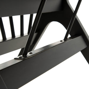 Safavieh NOAH Spindle Dining Chair Set of 2 - Sleek Black Frame with Beige Cushion for Modern Elegance DCH1004A-SET2