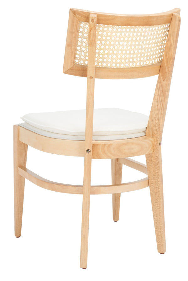 Safavieh Galway Cane Dining Chair - Modern Coastal Elegance With Comfortable Cushion For Stylish Dining Spaces Natural DCH1007A