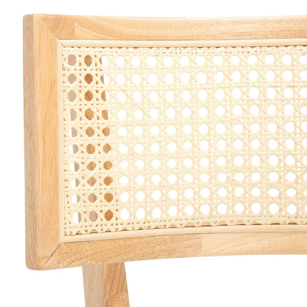 Safavieh Galway Cane Dining Chair - Modern Coastal Elegance With Comfortable Cushion For Stylish Dining Spaces Natural DCH1007A
