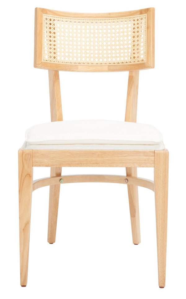Safavieh Galway Cane Dining Chair - Modern Coastal Elegance With Comfortable Cushion For Stylish Dining Spaces Natural DCH1007A
