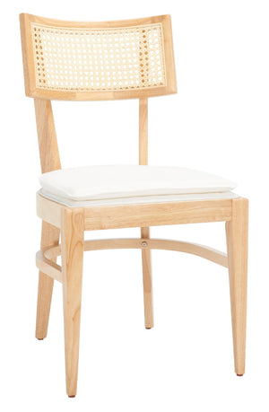 Safavieh Galway Cane Dining Chair - Modern Coastal Elegance With Comfortable Cushion For Stylish Dining Spaces Natural DCH1007A