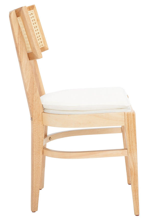 Safavieh Galway Cane Dining Chair - Modern Coastal Elegance With Comfortable Cushion For Stylish Dining Spaces Natural DCH1007A