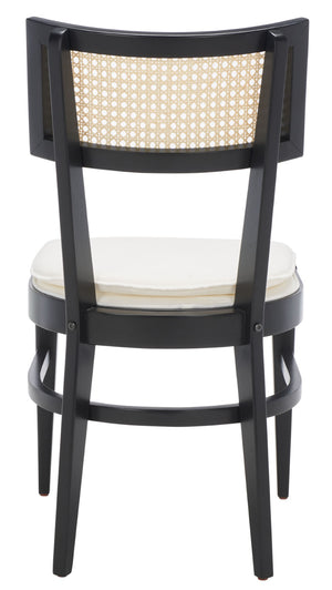 Safavieh Galway Cane Dining Chair - Modern Coastal Elegance With Comfortable Cushion For Stylish Dining Spaces Black DCH1007B