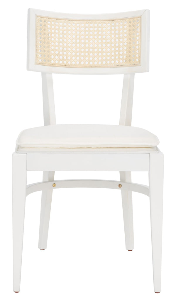 Safavieh Galway Cane Dining Chair - Modern Coastal Elegance With Comfortable Cushion For Stylish Dining Spaces White DCH1007C