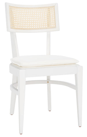 Safavieh Galway Cane Dining Chair - Modern Coastal Elegance With Comfortable Cushion For Stylish Dining Spaces White DCH1007C
