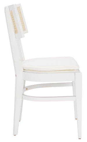 Safavieh Galway Cane Dining Chair - Modern Coastal Elegance With Comfortable Cushion For Stylish Dining Spaces White DCH1007C