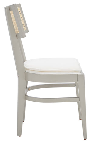 Safavieh Galway Cane Dining Chair - Modern Coastal Elegance With Comfortable Cushion For Stylish Dining Spaces Grey DCH1007D