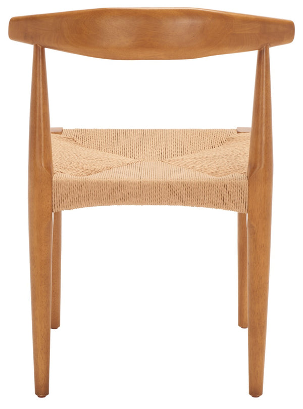 Safavieh Dagney Woven Dining Chair - Hand-Woven Comfort, Solid Walnut Frame, Timeless Style For Any Space DCH1008A