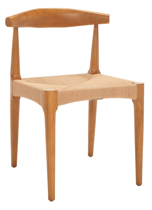 Safavieh Dagney Woven Dining Chair - Hand-Woven Comfort, Solid Walnut Frame, Timeless Style For Any Space DCH1008A