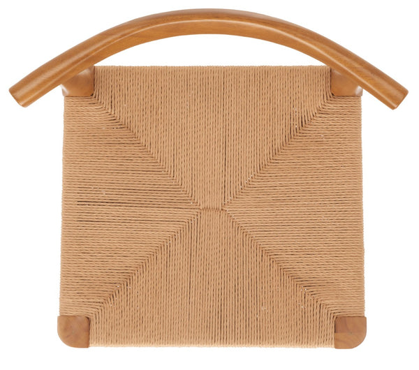 Safavieh Dagney Woven Dining Chair - Hand-Woven Comfort, Solid Walnut Frame, Timeless Style For Any Space DCH1008A