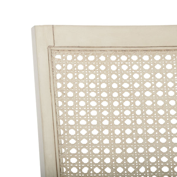 Safavieh MARGO Dining Chair – French Country Elegance with Comfortable Upholstery and Durable Design for Dining White Washed / Beige DCH1012A-SET2