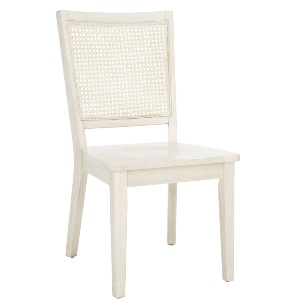 Safavieh MARGO Dining Chair - Modern French-Country Design with Ergonomic Comfort for Stylish Dining Spaces White Washed DCH1012C-SET2