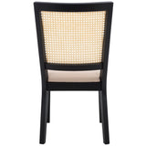 Safavieh Margo Dining Chair Black / Beige Wood DCH1012E-SET2