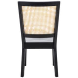 Safavieh Margo Dining Chair Black / White Washed Wood DCH1012F-SET2