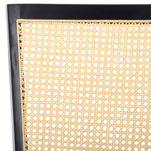 Safavieh Margo Dining Chair Black / White Washed Wood DCH1012F-SET2