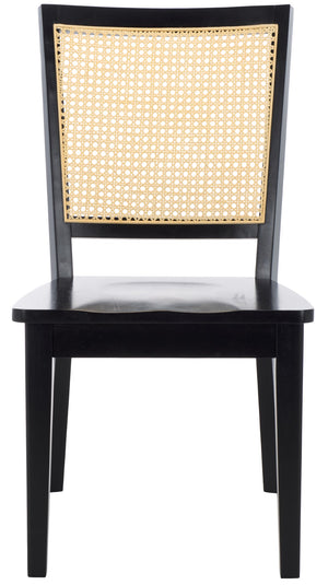Safavieh Margo Dining Chair Black / White Washed Wood DCH1012F-SET2