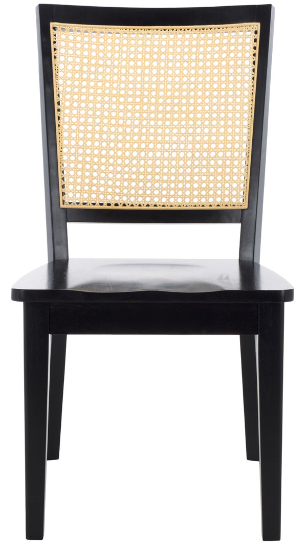 Safavieh Margo Dining Chair Black / White Washed Wood DCH1012F-SET2