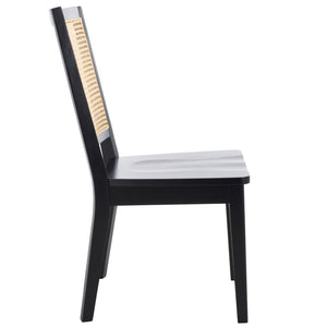 Safavieh Margo Dining Chair Black / White Washed Wood DCH1012F-SET2